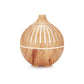 Essential Oil USB Aroma Diffuser - 180ml LED Light Wood Mist Humidifier