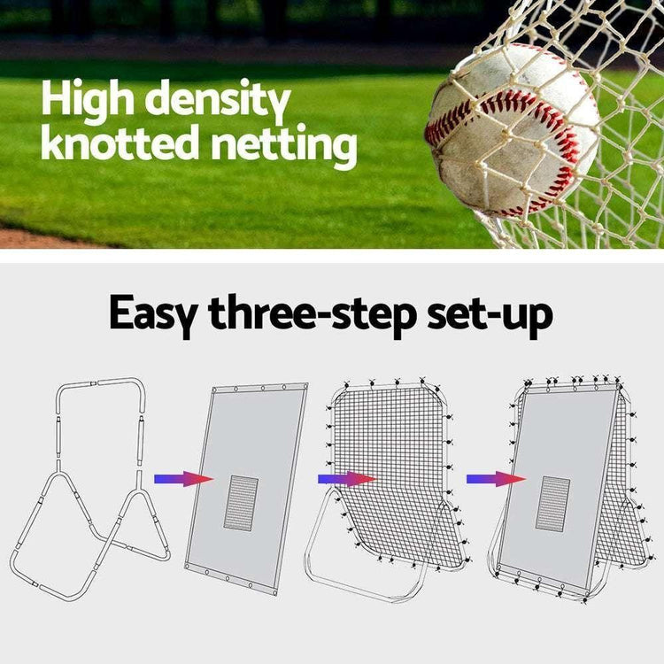 Everfit 2 in 1 Baseball Net Target Zone Rebound Net Pitching Target Hitter