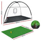 Everfit 3.5M Golf Practice Net with Driving Mat Training Target Hitting Mat