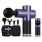 Everfit 30 Speed Massage Gun 4 Head Vibration Muscle Massager Percussion Relief Purple