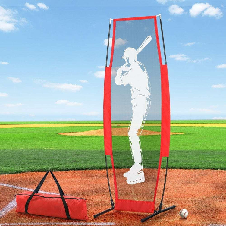 Everfit Baseball Pitching Kit with Rack Rebound Net Softball Training Aid