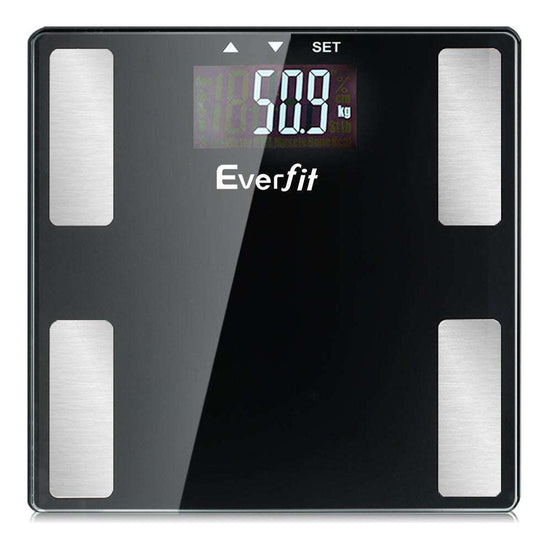 Everfit Body Fat Bathroom Scale Weighing BMI Monitor Gym 180KG