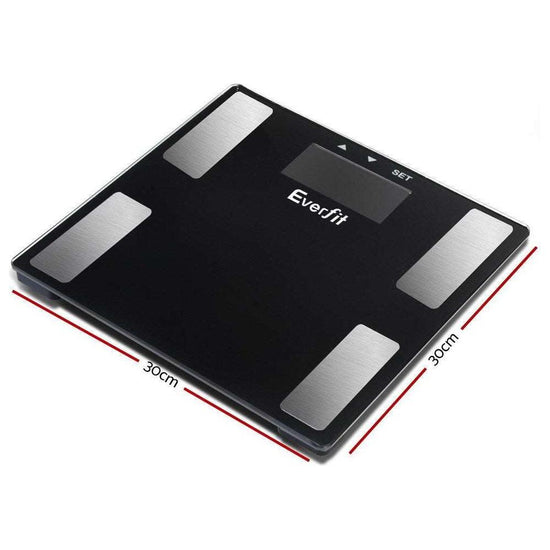 Everfit Body Fat Bathroom Scale Weighing BMI Monitor Gym 180KG