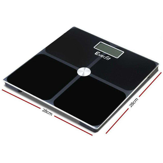 Everfit Body Fat Bathroom Scale Weighing Tracker Gym 180KG - Magdasmall