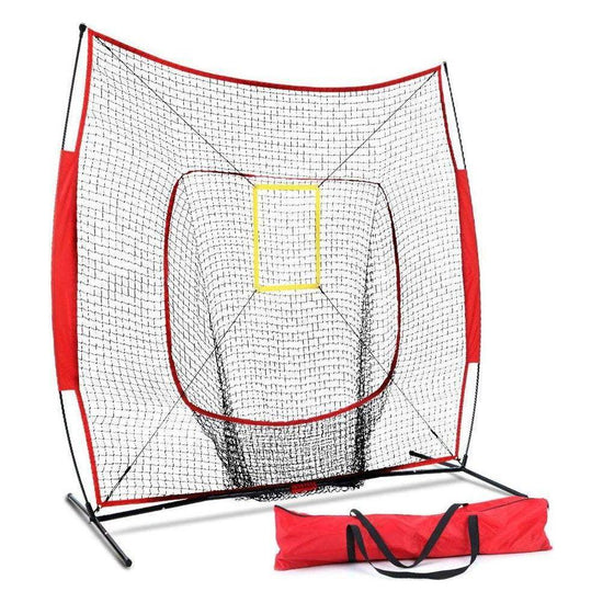 Everfit Portable Baseball Training Net Stand Softball Practice Sports Tennis