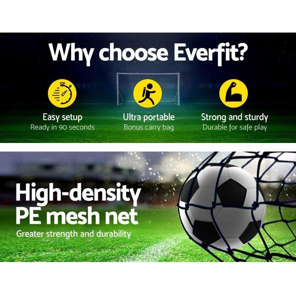 Everfit Portable Soccer Football Goal Net Kids Outdoor Training Sports - Magdasmall