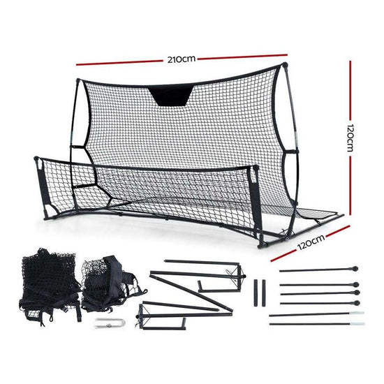 Everfit Portable Soccer Rebounder Net Volley Training Football Goal Trainer XL - Magdasmall