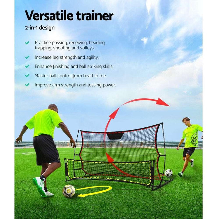 Everfit Portable Soccer Rebounder Net Volley Training Football Goal Trainer XL - Magdasmall