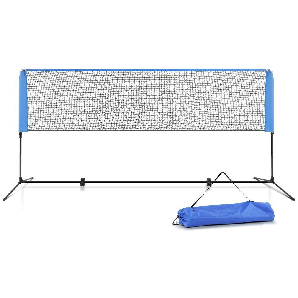 Everfit Portable Sports Net Stand Badminton Volleyball Tennis Soccer 3m 3ft Blue - Magdasmall
