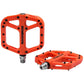 Extra Large MTB Flat Pedal Orange Nylon Composite 208g Stud Pin Grips ORANGE Rockbros