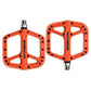 Extra Large MTB Flat Pedal Orange Nylon Composite 208g Stud Pin Grips ORANGE Rockbros