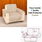 Faux Suede 1 Seater Sofa Protector Camel - Magdasmall