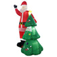 Festiss 2.5m Santa and Christmas Tree Christmas Inflatable with LED
