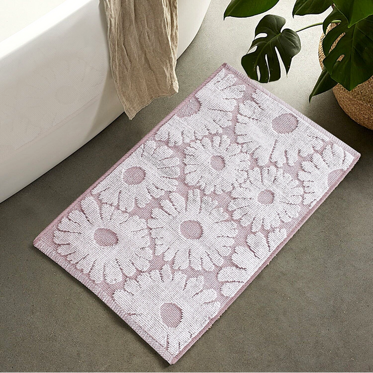 Floral Pink Kids Tufted Bathmat