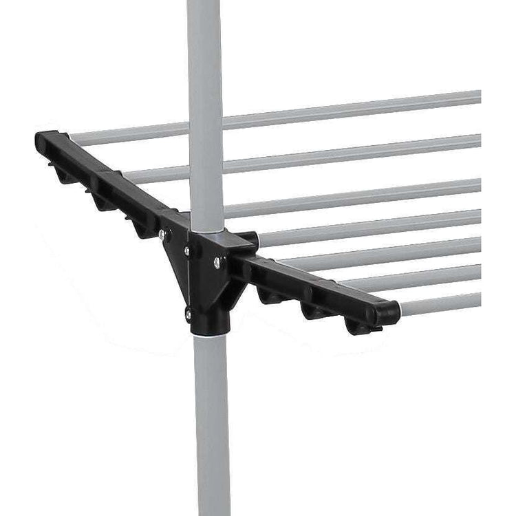 Folding 3 Tier Clothes Laundry Drying Rack with Stainless Steel Tubes for Indoor & Outdoor Home - Magdasmall