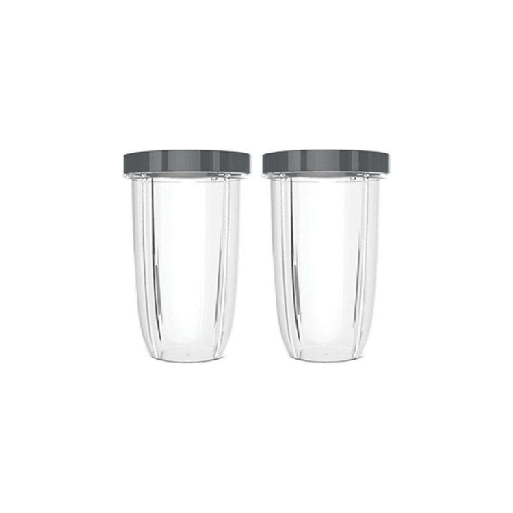 For Nutribullet 2 Tall Cups + 2 Stay Fresh Lid For All Nutri 600 and 900 Models
