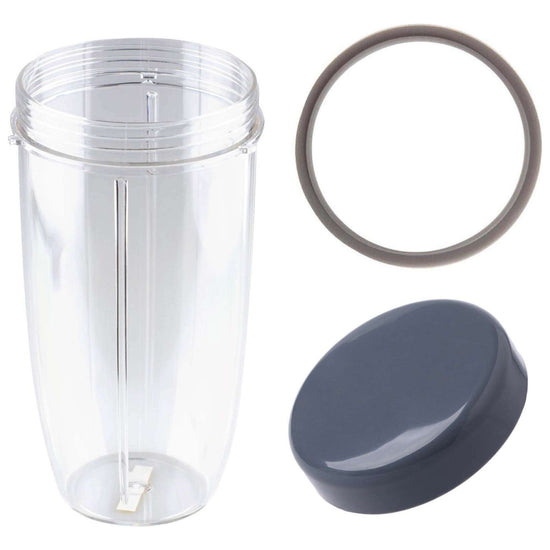For Nutribullet Colossal Large Cup + Stay Fresh Lid + Grey Seal - 900 600 Models