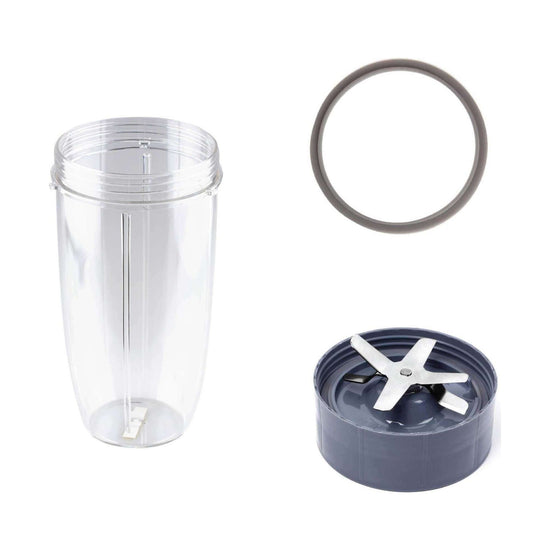 For Nutribullet Extractor Blade + Tall Cup + Grey Seal - 900 and 600 Models