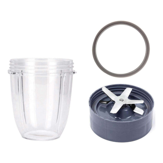 For Nutribullet Short Cup + Extractor Blade + Grey Seal - For 900 and 600 Models