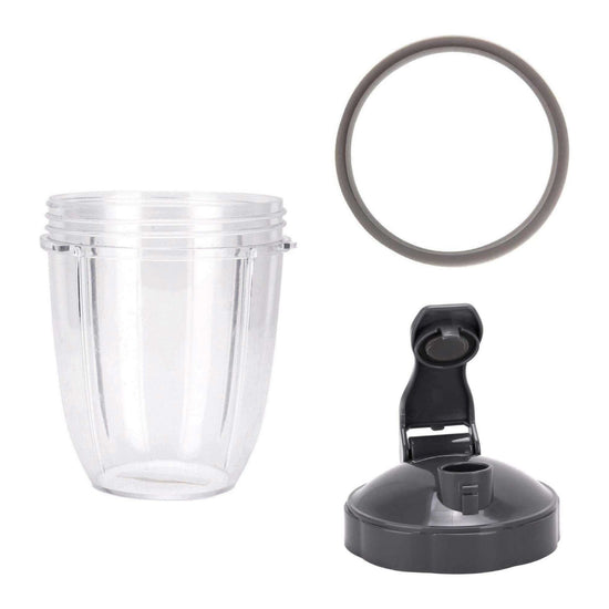 For Nutribullet Short Cup + Fliptop Lid + Grey Seal - For All 900 and 600 Models