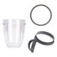 For Nutribullet Short Cup + Handheld Lip Ring + Grey Seal All 900 and 600 Models