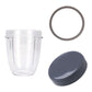 For Nutribullet Short Cup + Stay Fresh Lid + Grey Seal - For 900 and 600 Models