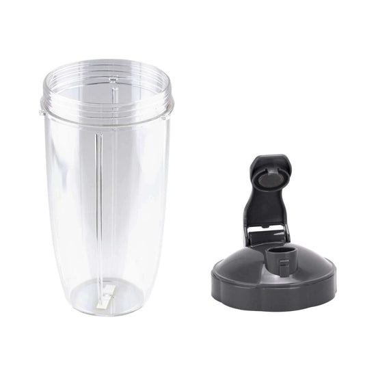 For Nutribullet Tall Large Big Cup 24Oz + Fliptop Lid - For Nutri 600 and 900