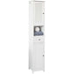 Freestanding Tall Bathroom Cabinet 170x32x30 cm