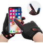 Full Finger MTB Gloves Large Size for Mountain Road Bike Breathable Red Rockbros Unisex Device Friendly Finger Material Anti Slip