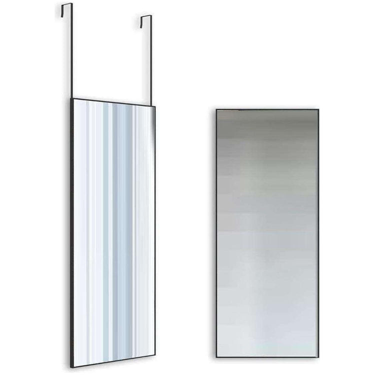 Full-Length Mirror Long Standing for Bedroom and Bathroom (106 x 35 cm, Black)