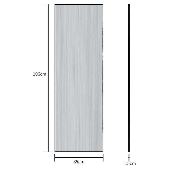 Full-Length Mirror Long Standing for Bedroom and Bathroom (106 x 35 cm, Black)