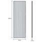 Full-Length Mirror Long Standing for Bedroom and Bathroom (106 x 35 cm, Black)