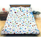 Galaxy Dots Blue Quilt Cover Set Queen - Magdasmall