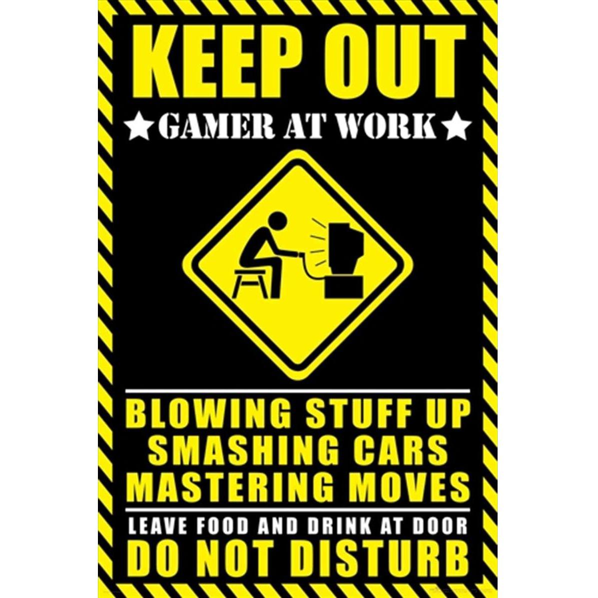 Gamer At Work Poster - Magdasmall