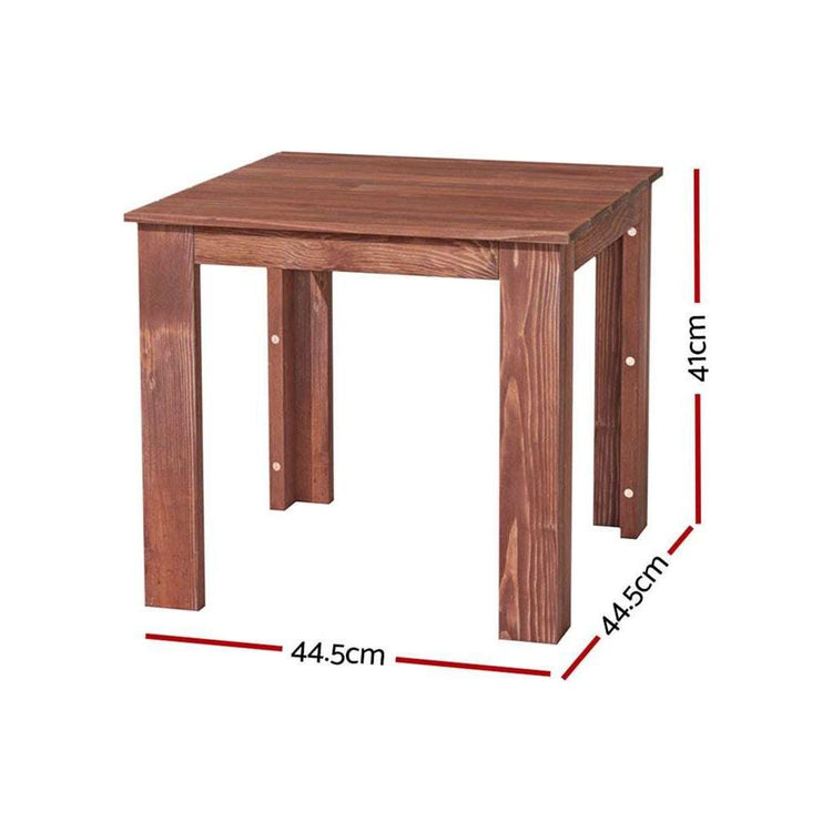 Gardeon Coffee Side Table Wooden Desk Outdoor Furniture Camping Garden Brown