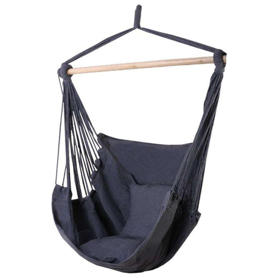 Gardeon Hammock Swing Chair - Grey - Magdasmall