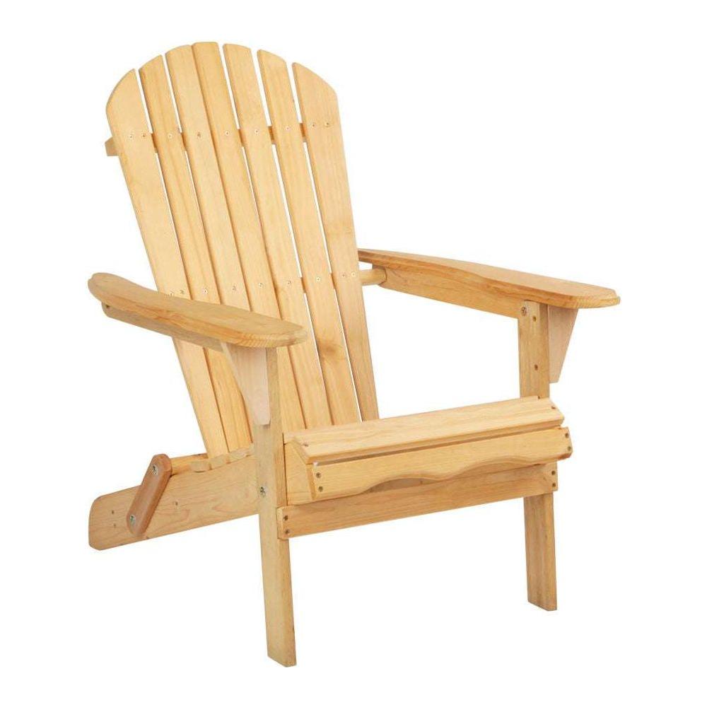 Gardeon Outdoor Chairs Furniture Beach Chair Lounge Wooden Adirondack Garden Patio