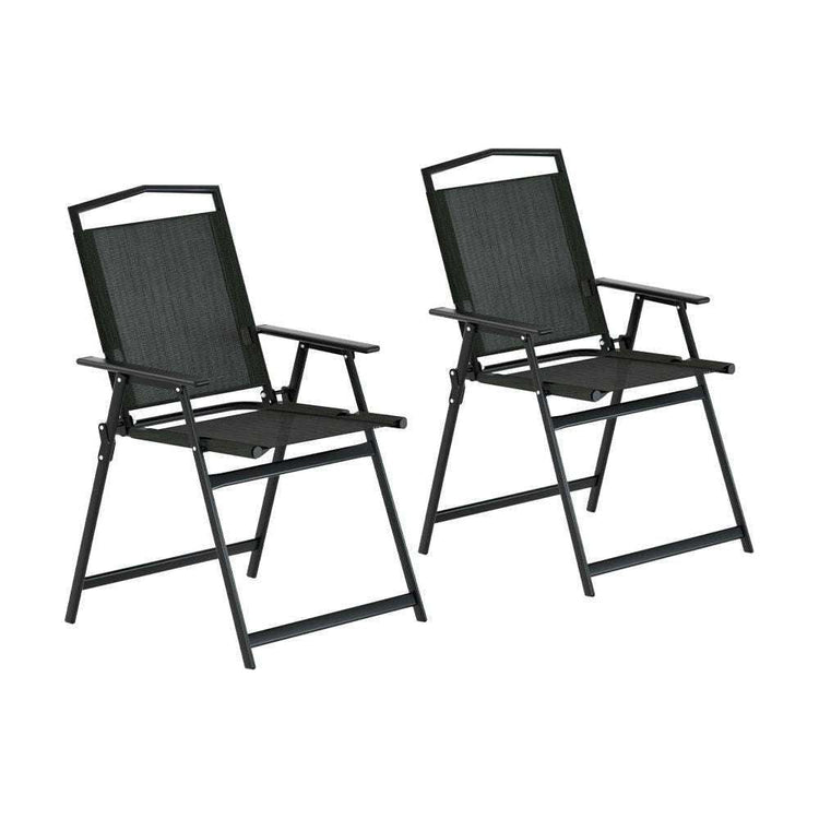 Gardeon Outdoor Chairs Portable Folding Camping Chair Steel Patio Furniture