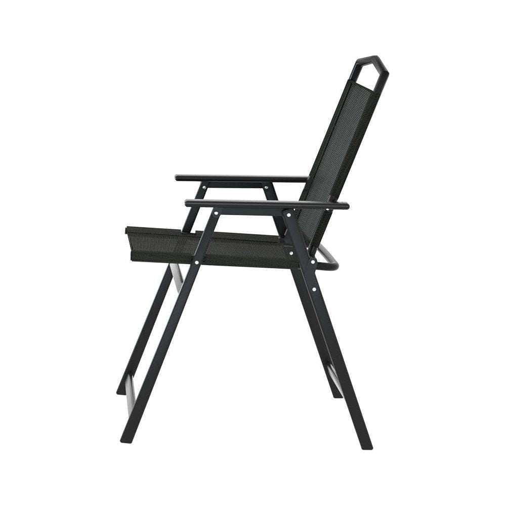 Gardeon Outdoor Chairs Portable Folding Camping Chair Steel Patio Furniture