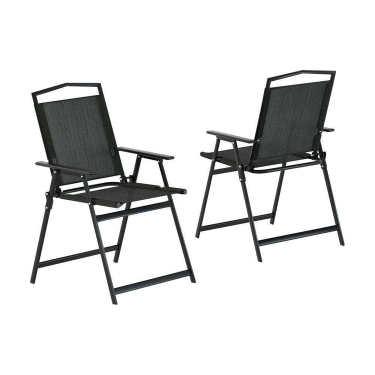 Gardeon Outdoor Chairs Portable Folding Camping Chair Steel Patio Furniture