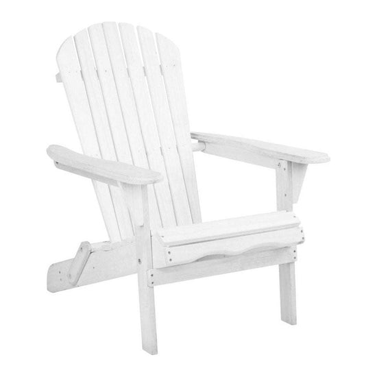 Gardeon Outdoor Furniture Adirondack Chairs Beach Chair Lounge Wooden Patio Garden