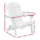 Gardeon Outdoor Furniture Adirondack Chairs Beach Chair Lounge Wooden Patio Garden