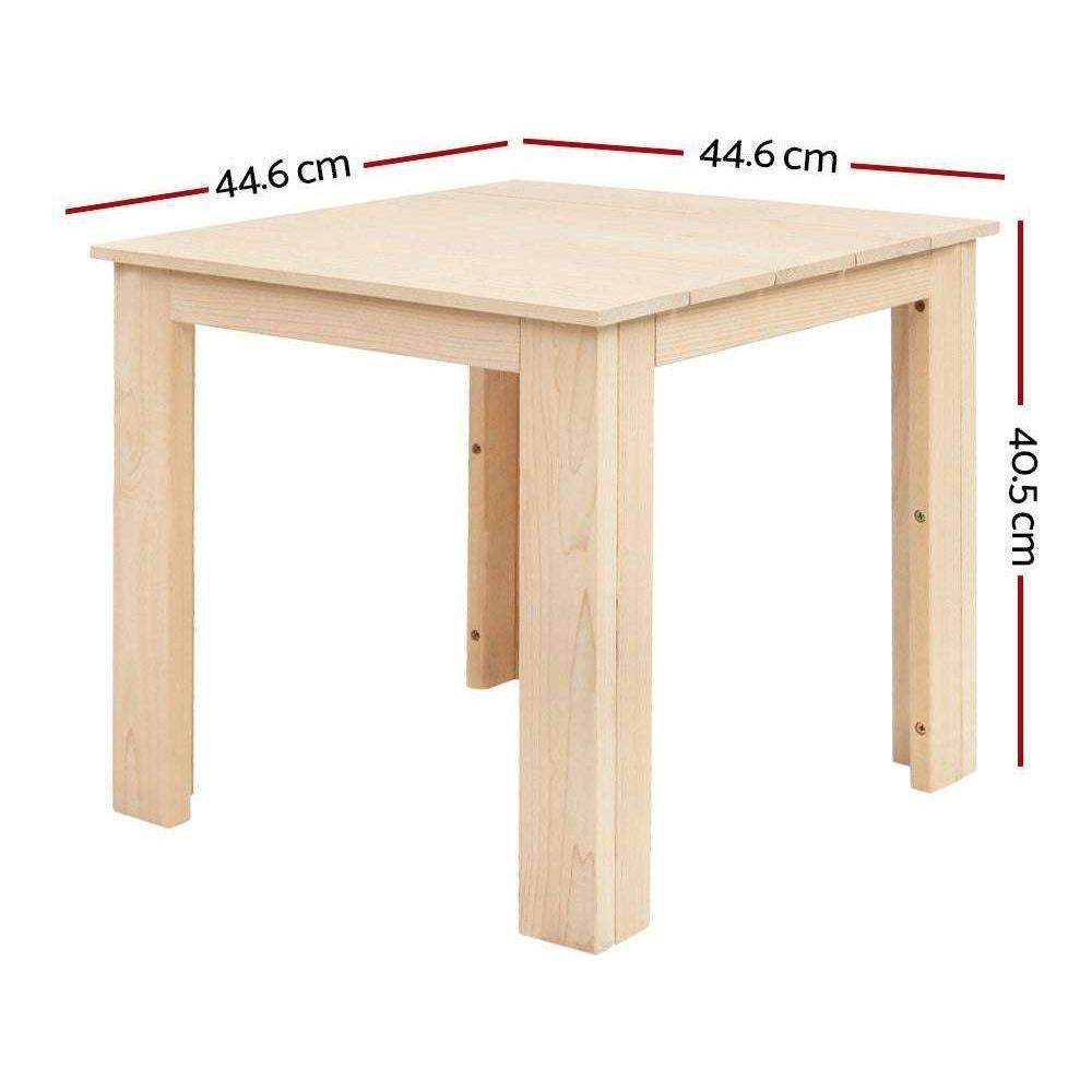 Gardeon Wooden Outdoor Side Beach Table - Magdasmall