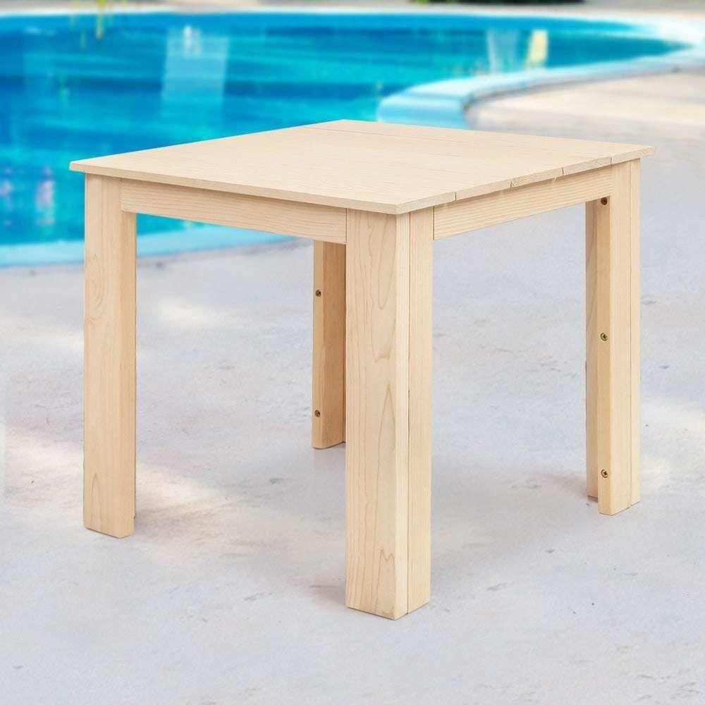 Gardeon Wooden Outdoor Side Beach Table - Magdasmall