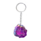 Gemstone Aura Quartz Geode Keychain (SENT AT RANDOM)