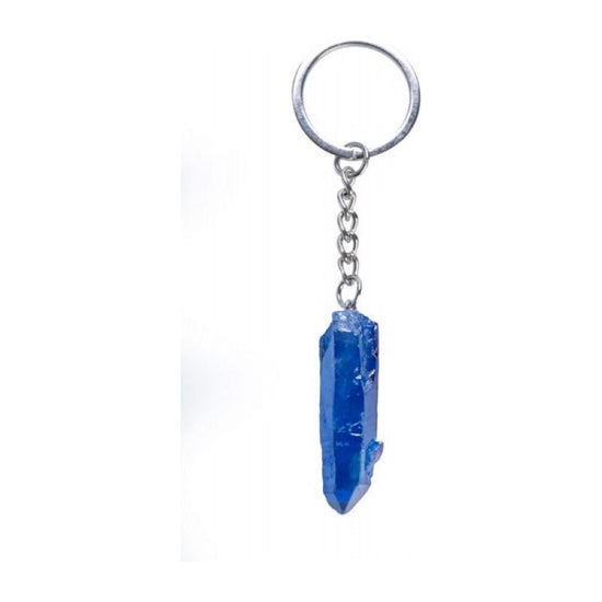 Gemstone Aura Quartz Point Keychain (SENT AT RANDOM)