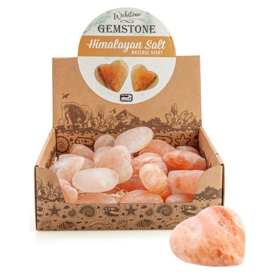 Gemstone Himalayan Salt Massage Heart