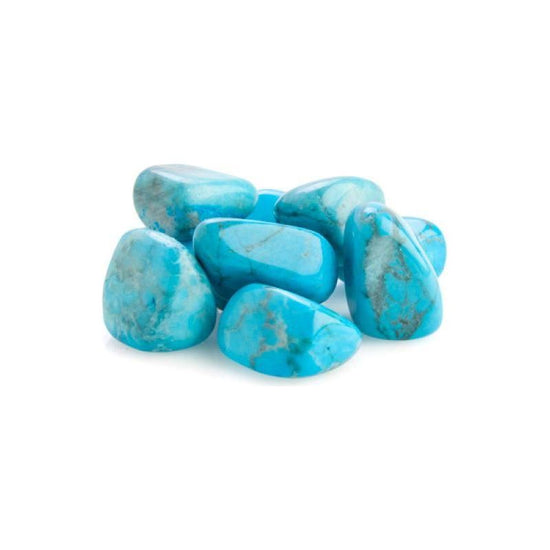 Gemstone Tumbled Blue Howlite (SENT AT RANDOM) - Magdasmall