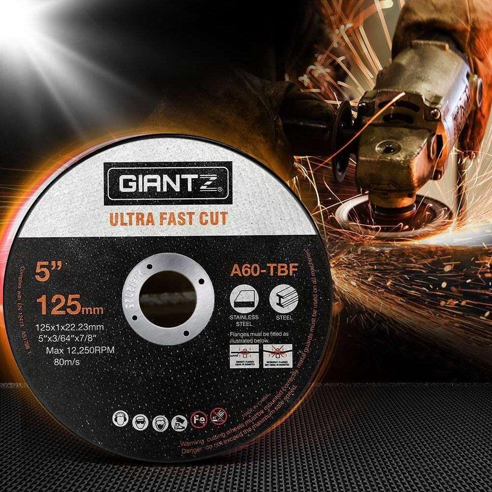 Giantz 100-Piece Cutting Discs 5&quot; 125mm Angle Grinder Thin Cut Off Wheel Metal