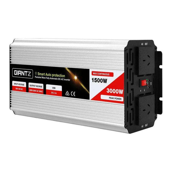 Giantz 1500W Puresine Wave DC-AC Power Inverter